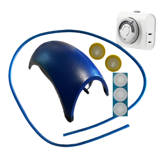 mushroom fruiting chamber filtration kit with timer