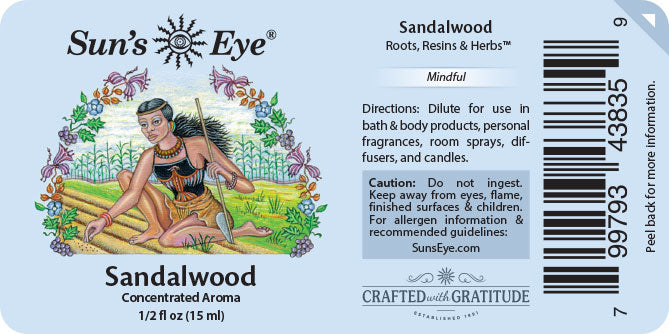Sandalwood Oil - 1/2 fl oz