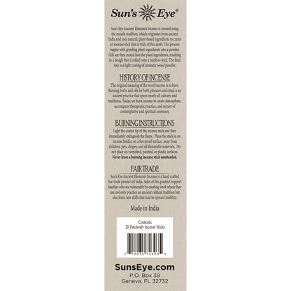Patchouly Incense - Box of 20 Sticks
