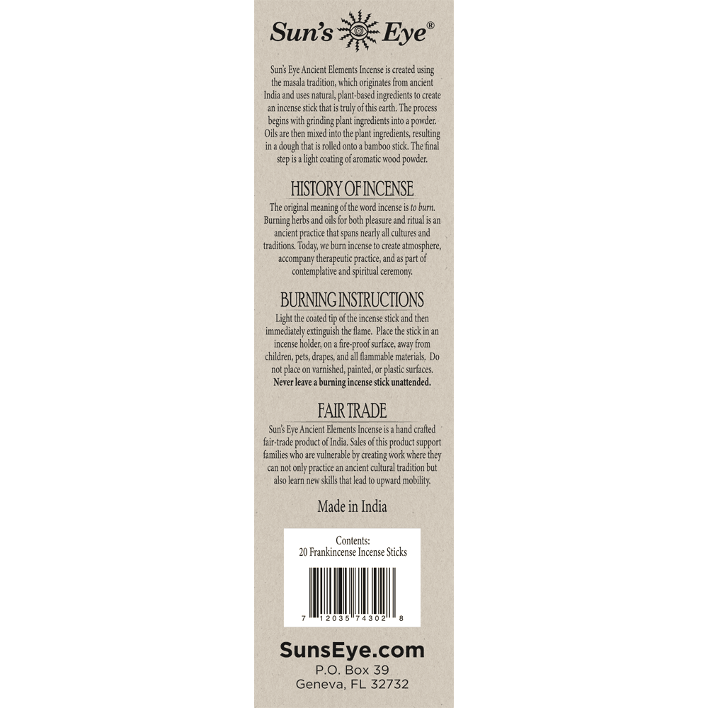 Frankincense Incense - Box of 20 Sticks