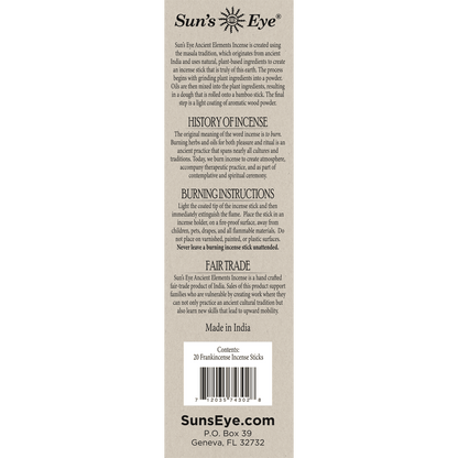 Frankincense Incense - Box of 20 Sticks