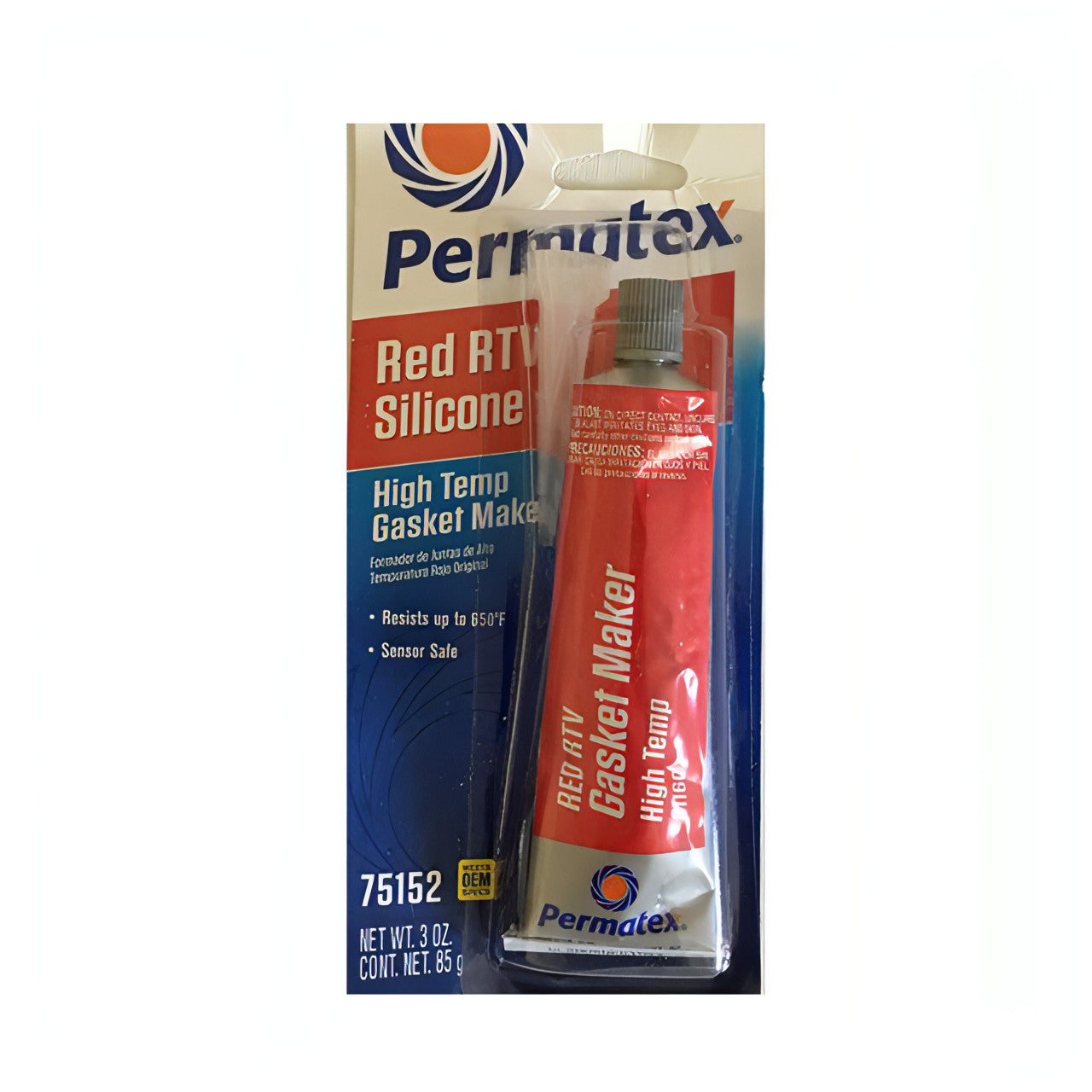 Permatex High-Temp Red RTV Silicone Gasket Maker - 75152 Used for making injection ports for mushroom spawn jars and bags