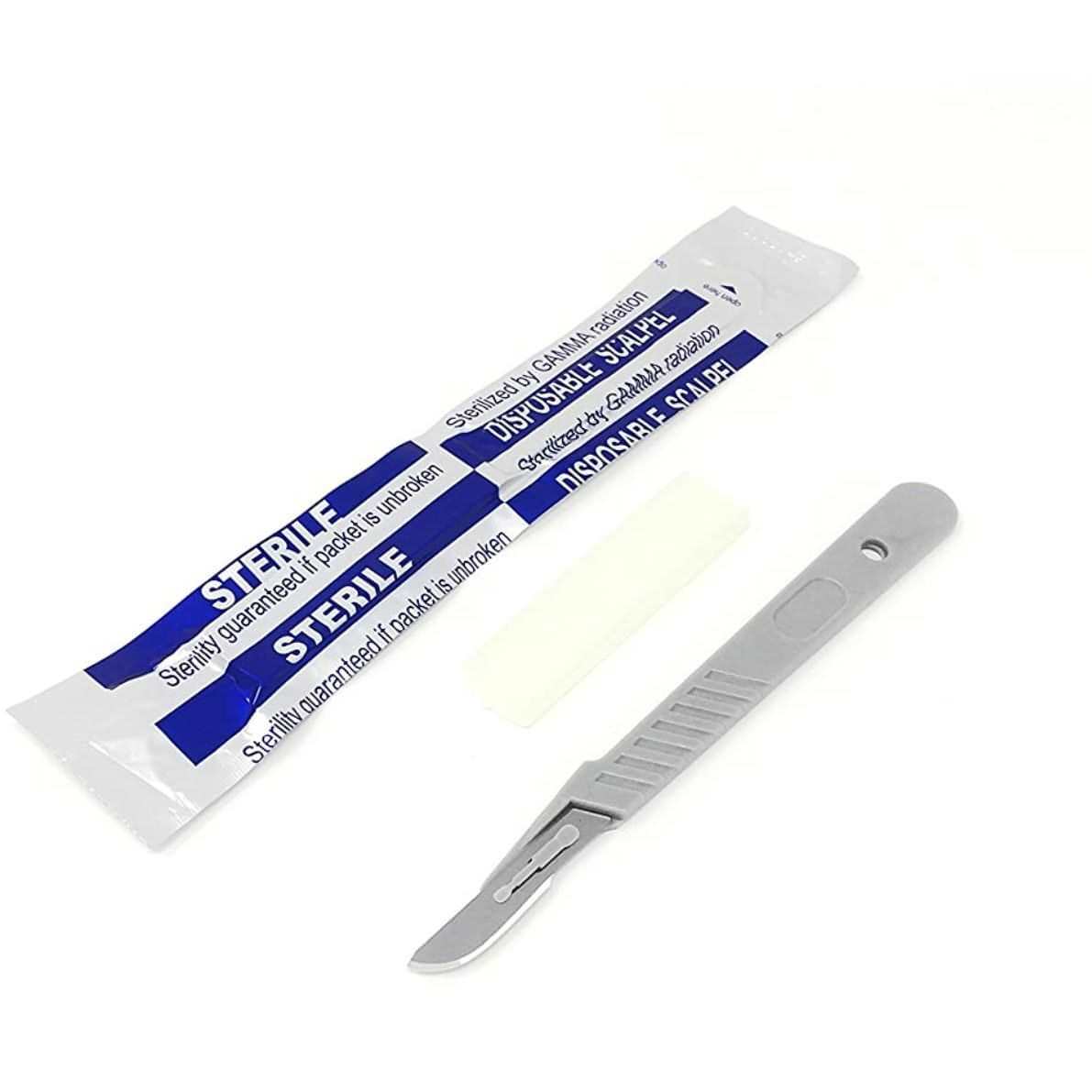 Disposable Sterile Scalpels No. 10 with Plastic Handle Sterile  Box of 10